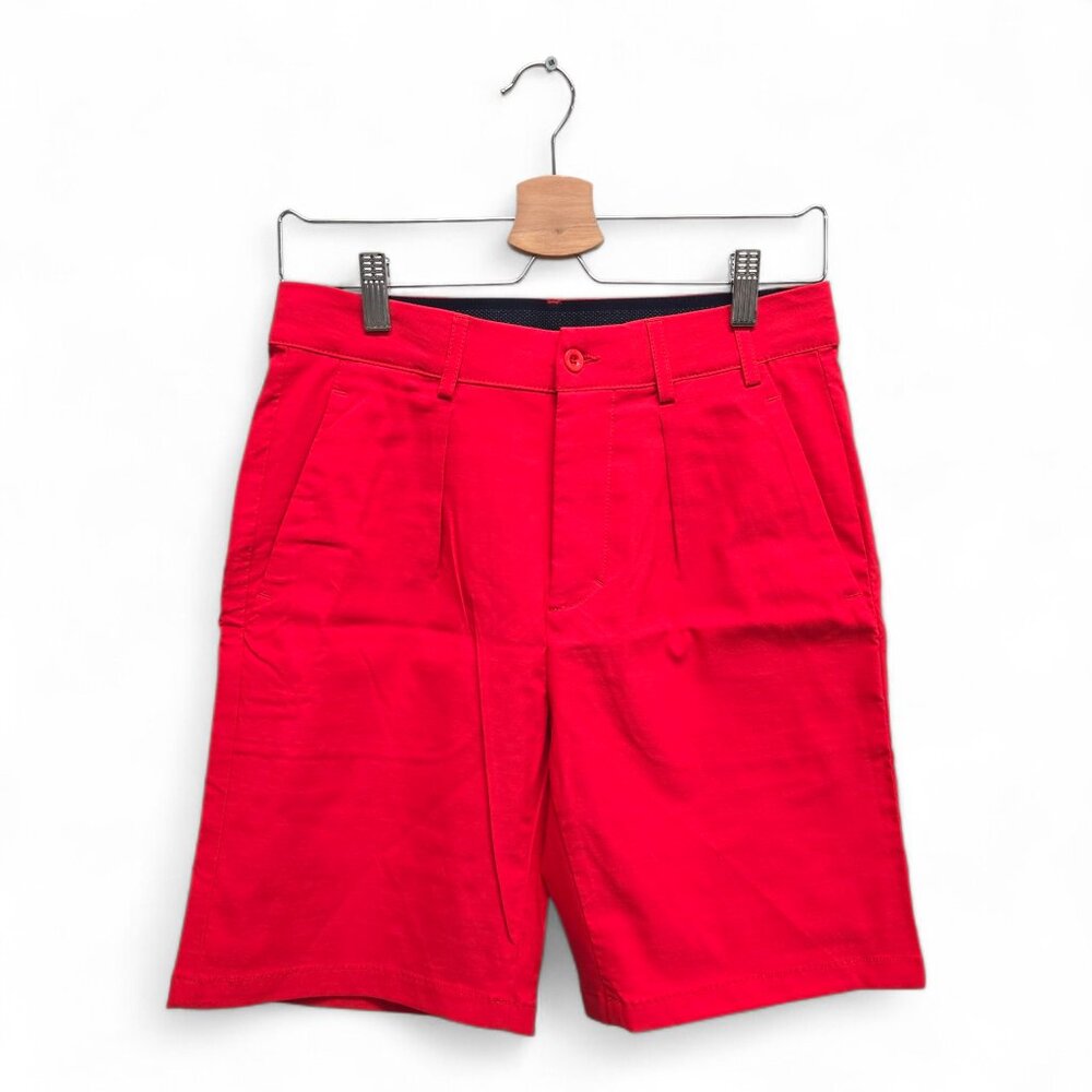 Chervo Men's Bermuda Gerardo Performance Solid Golf Shorts Size 30 Red NWT